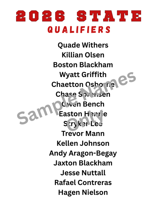 State Qualifying crew neck sweatshirt